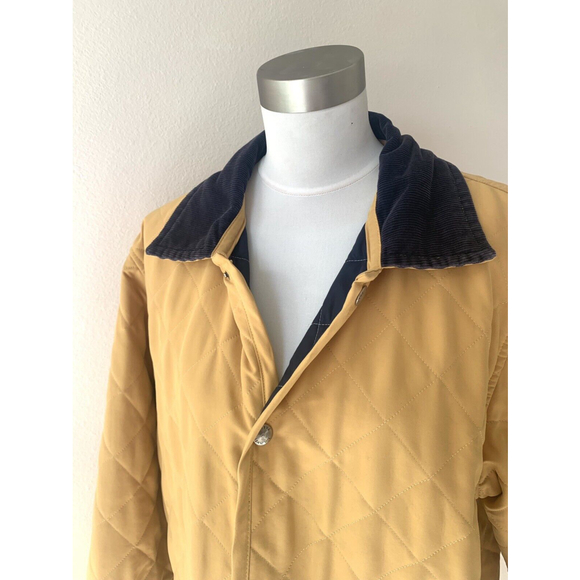 Mens LANVIN Quilted Jacket, Tan, Medium - Picture 2 of 12